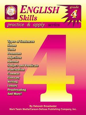 cover image of English Skills, Grade 4